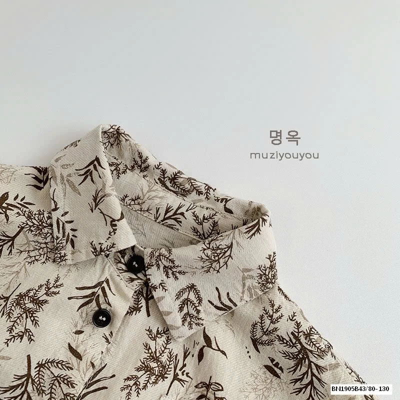 ÁO SƠ MI HỌA TIẾT XUẤT HÀN