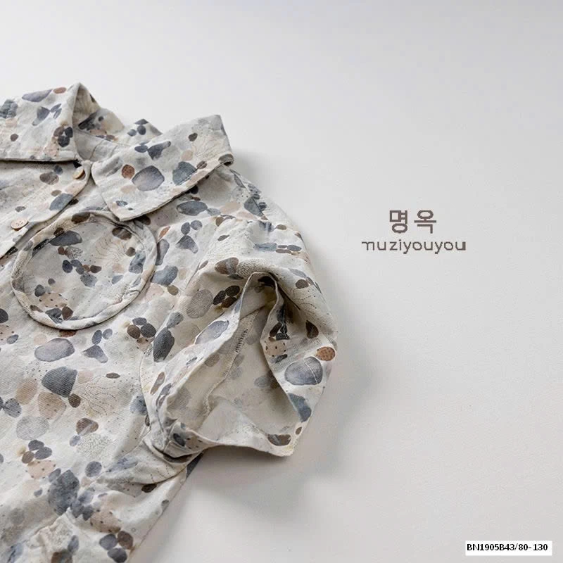 ÁO SƠ MI HỌA TIẾT XUẤT HÀN