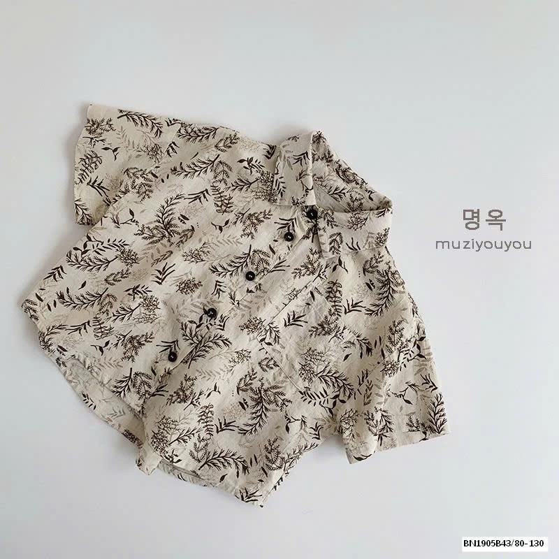 ÁO SƠ MI HỌA TIẾT XUẤT HÀN