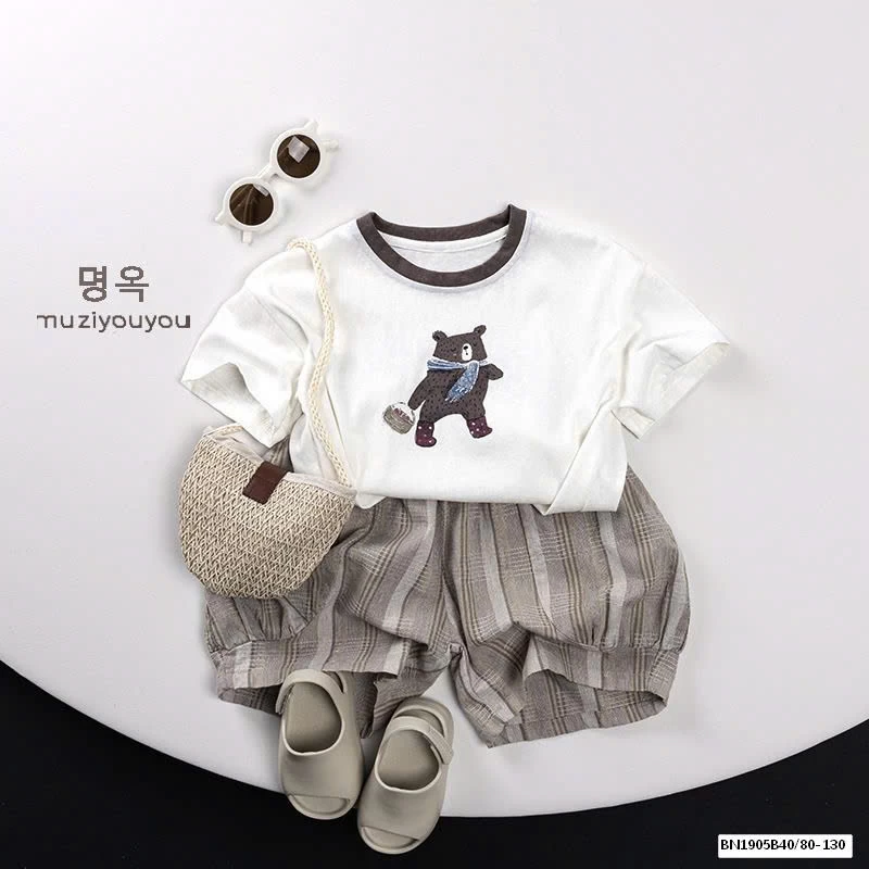 ÁO THUN IN HÌNH GẤU XUẤT HÀN