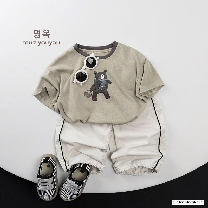 ÁO THUN IN HÌNH GẤU XUẤT HÀN