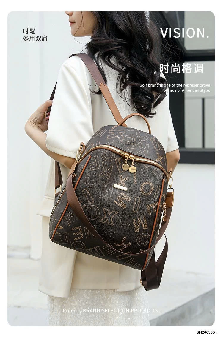 BALO DA PU CHỮ CÁI