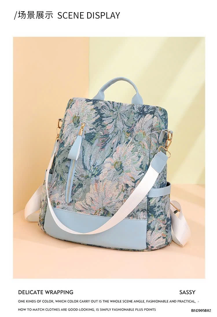 BALO HỌA TIẾT HOA LÁ