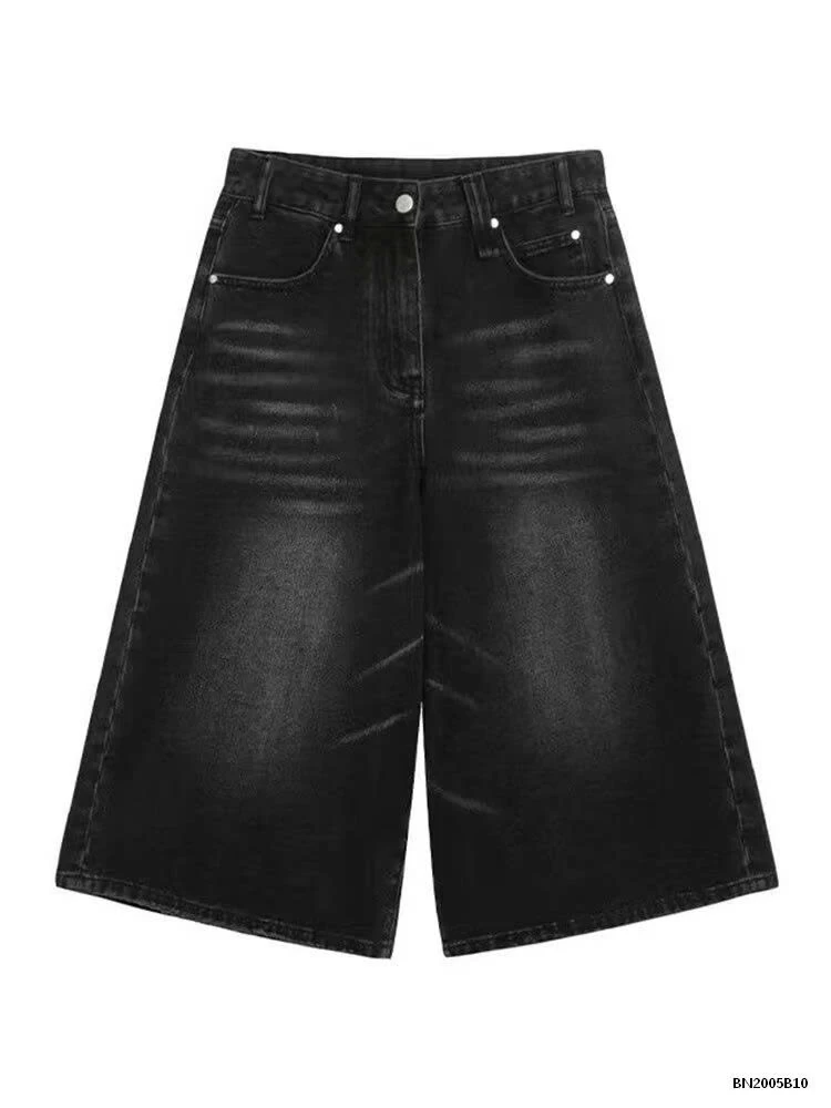 QUẦN JEAN LỬNG NỮ ĐEN