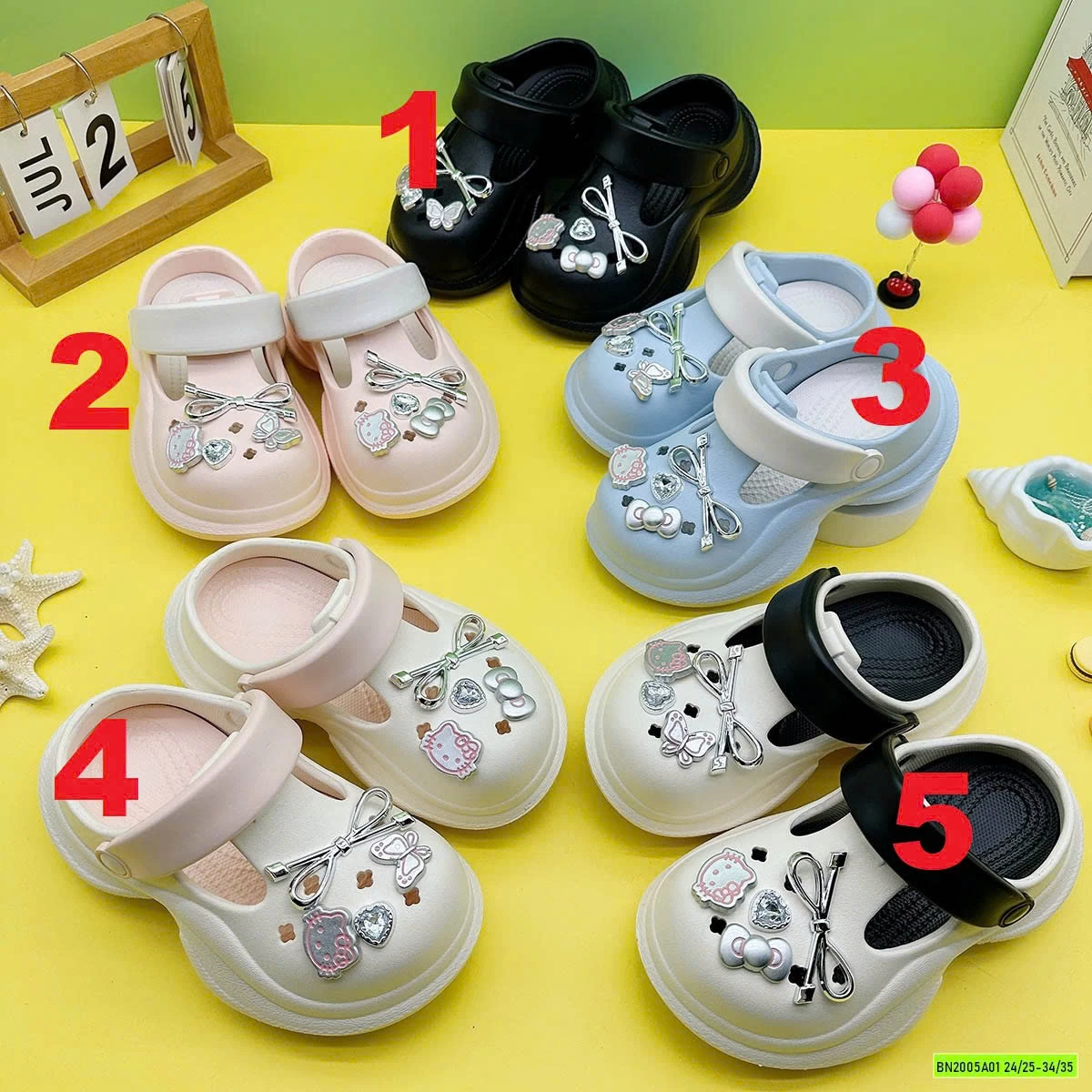 CROCS ĐẾ CAO KITTY
