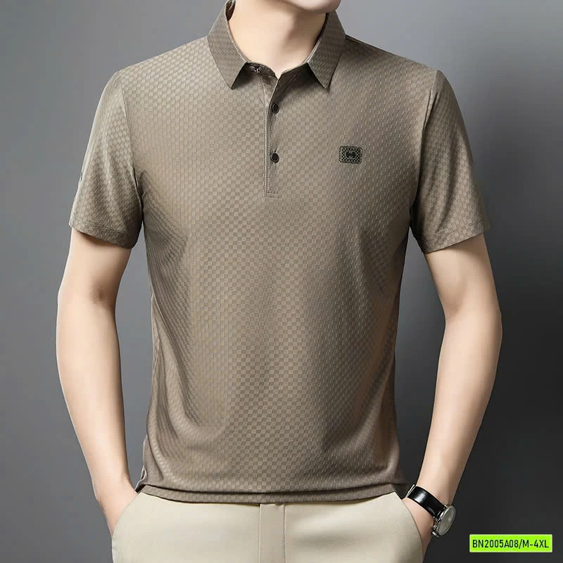 ÁO POLO TRUNG NIÊN HỌA TIẾT Ô VUÔNG