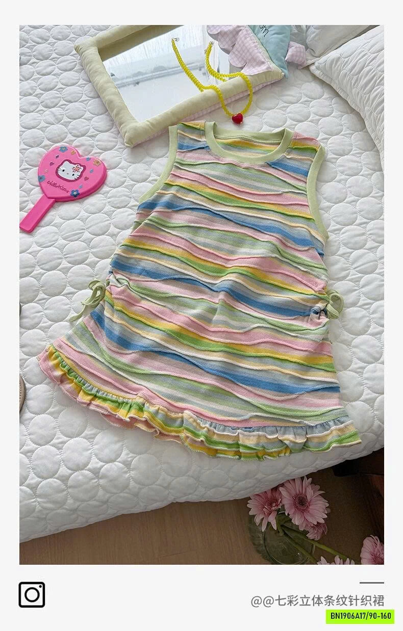 ĐẦM COTTON SẮC MÀU RÚT EO