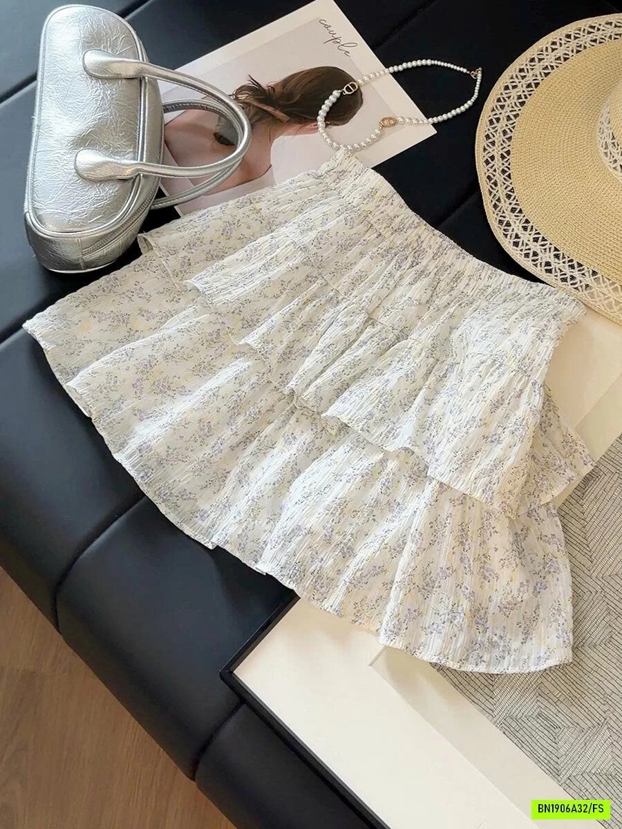 CHÂN VÁY HOA NHÍ 2 TẦNG ANNA