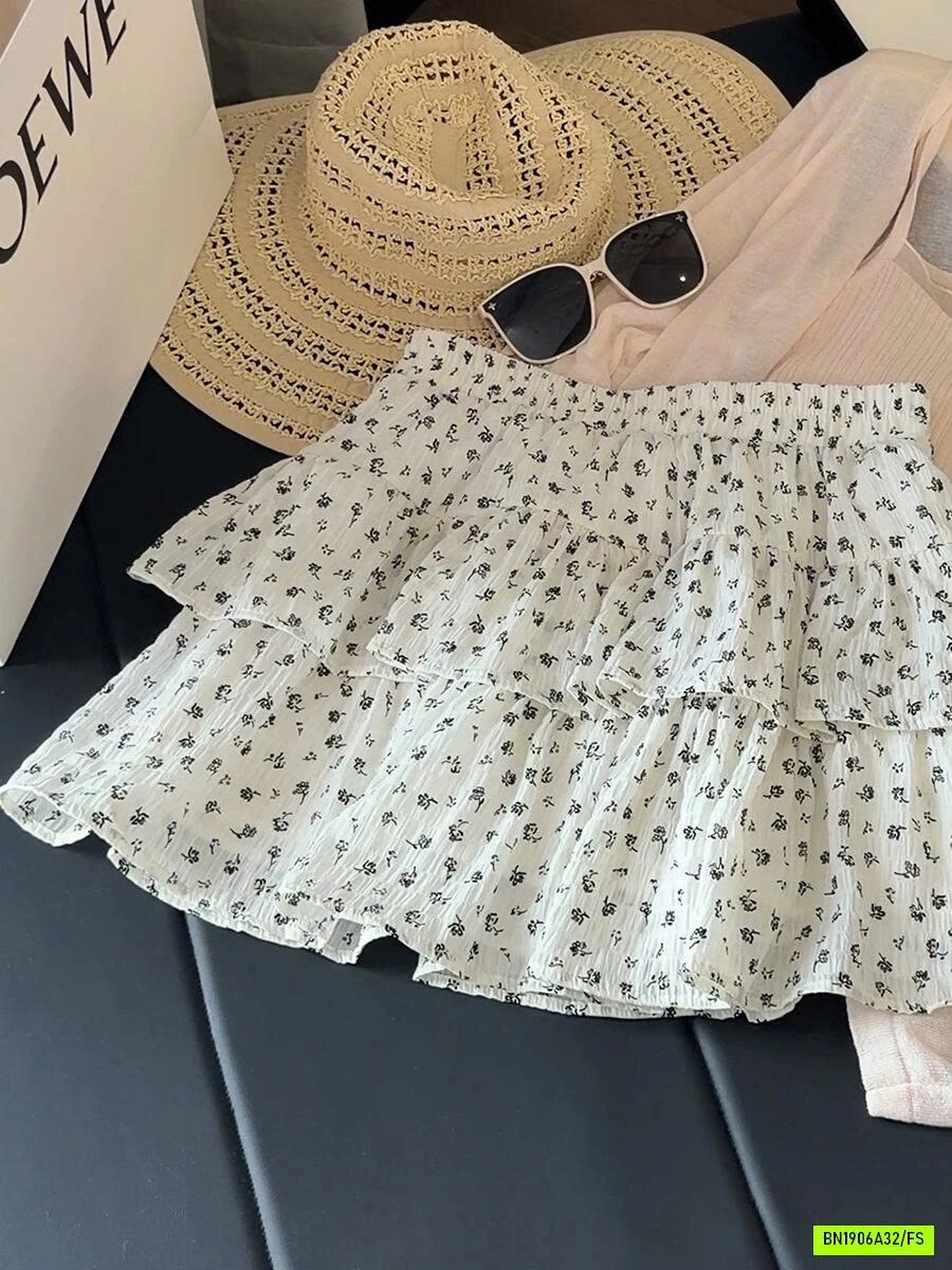 CHÂN VÁY HOA NHÍ 2 TẦNG ANNA
