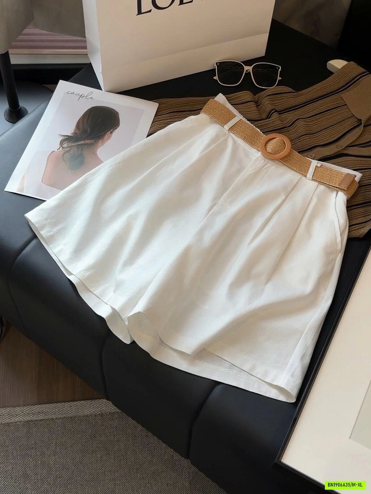 SHORT ĐŨI KÈM BELT NÂU ANNA