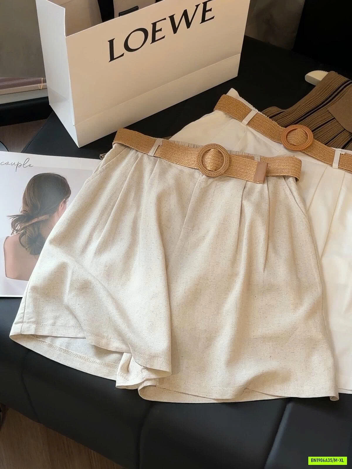 SHORT ĐŨI KÈM BELT NÂU ANNA