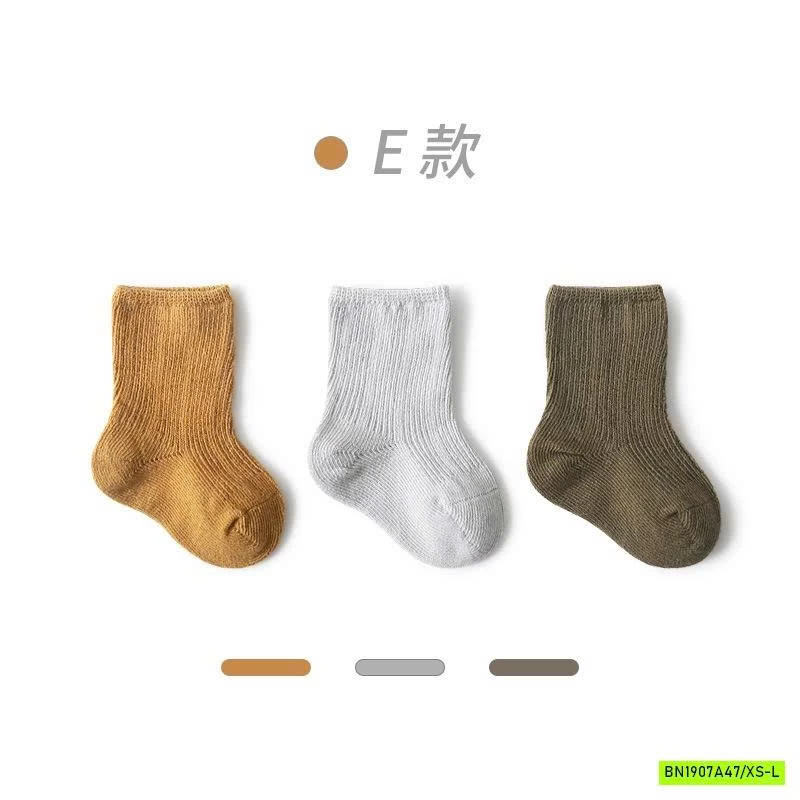 SÉT 3Đ TẤT CAO CỔ TRƠN MÀU CHO BÉ