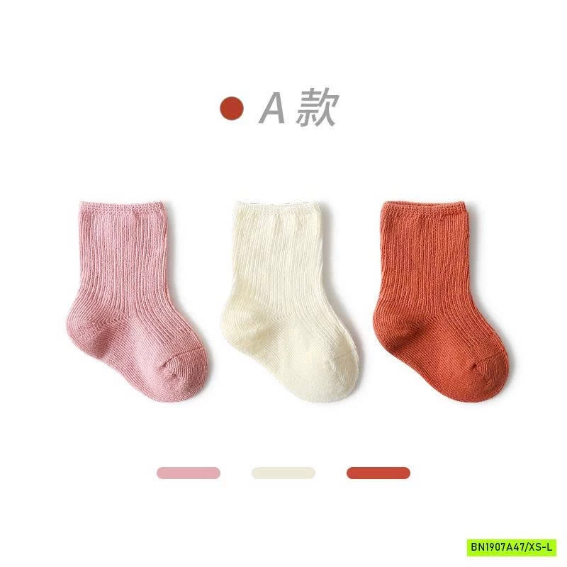 SÉT 3Đ TẤT CAO CỔ TRƠN MÀU CHO BÉ