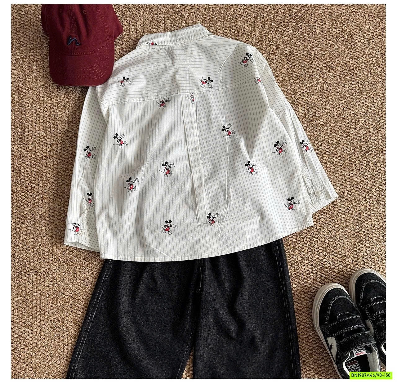 SƠ MI SỌC MICKEY AQ5027