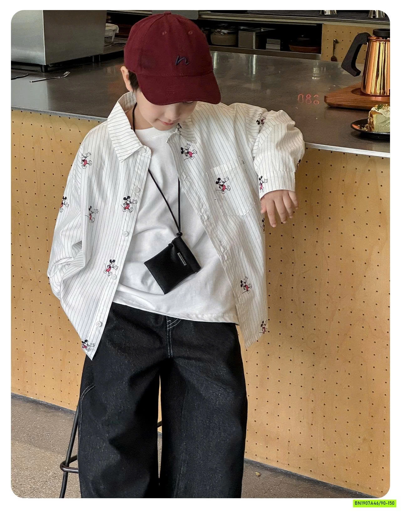 SƠ MI SỌC MICKEY AQ5027