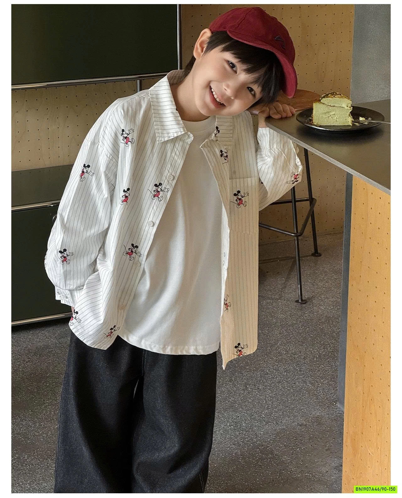 SƠ MI SỌC MICKEY AQ5027