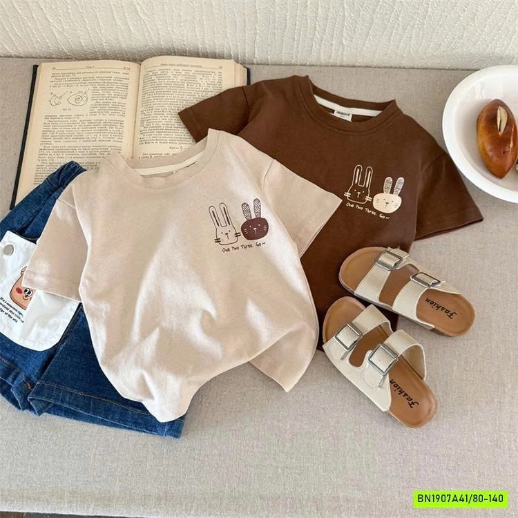 ÁO THUN VINTAGE IN THỎ