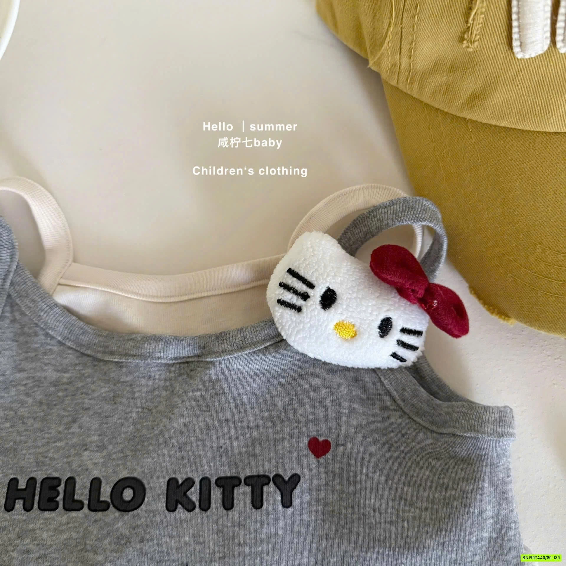 SÉT 2 DÂY QUẦN KẺ KITTY