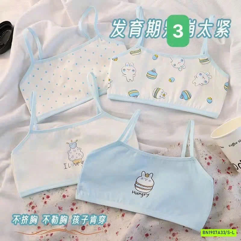 SET 4 ÁO LÓT CHO BÉ GÁI MỚI LỚN