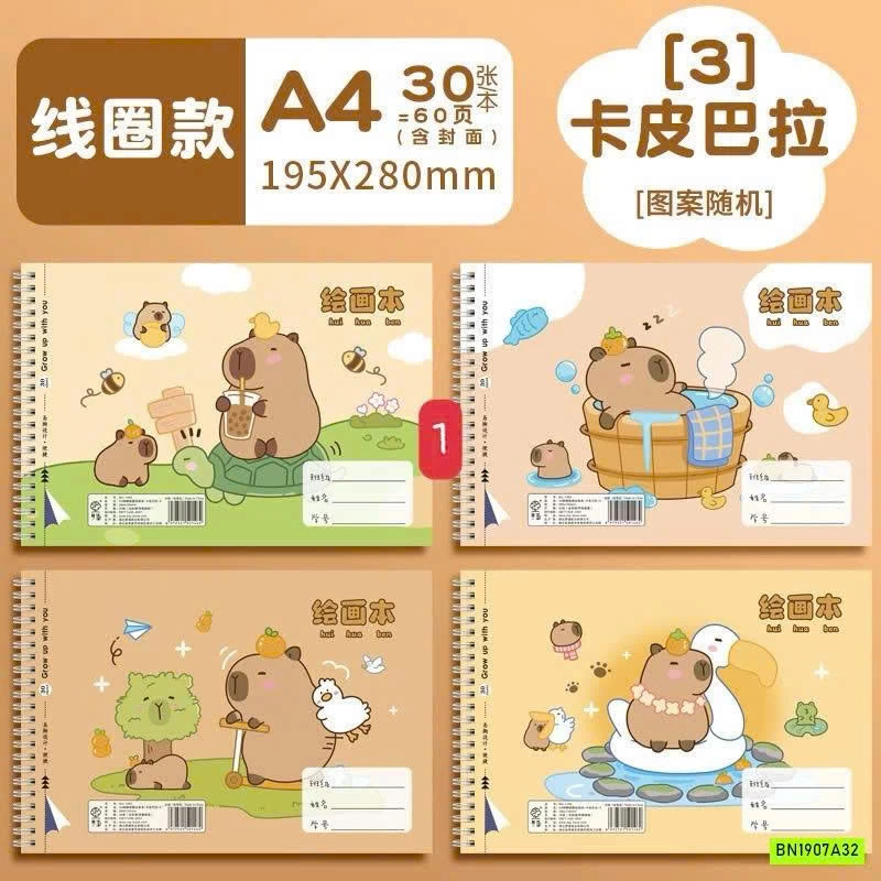 COMBO 4 QUYỂN VỞ VẼ A4 120 TRANG