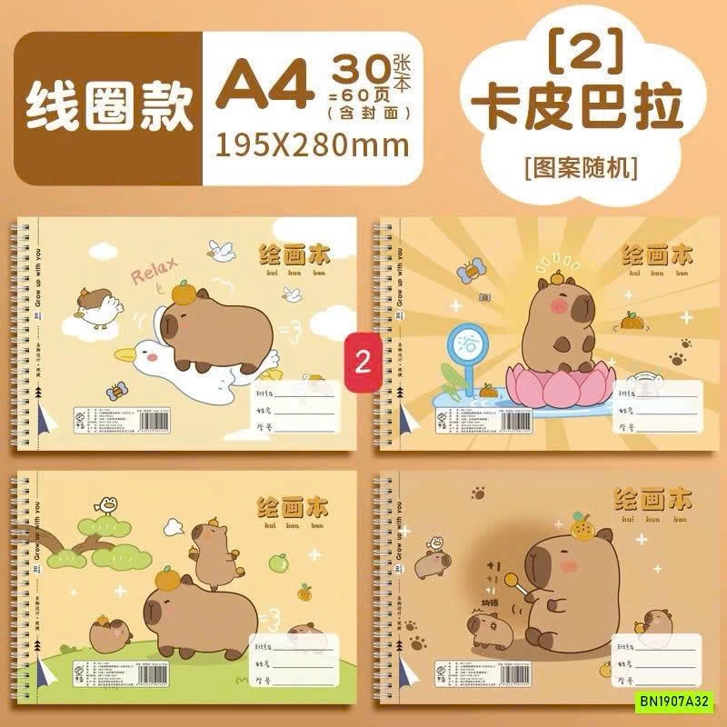 COMBO 4 QUYỂN VỞ VẼ A4 120 TRANG