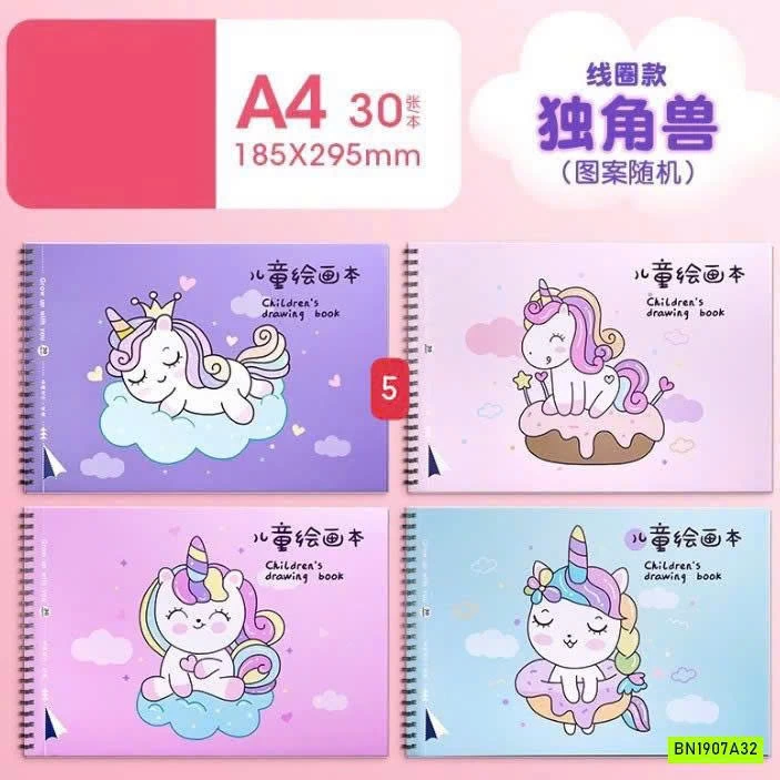 COMBO 4 QUYỂN VỞ VẼ A4 120 TRANG