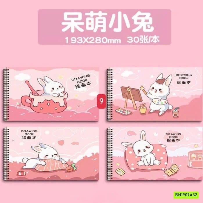 COMBO 4 QUYỂN VỞ VẼ A4 120 TRANG