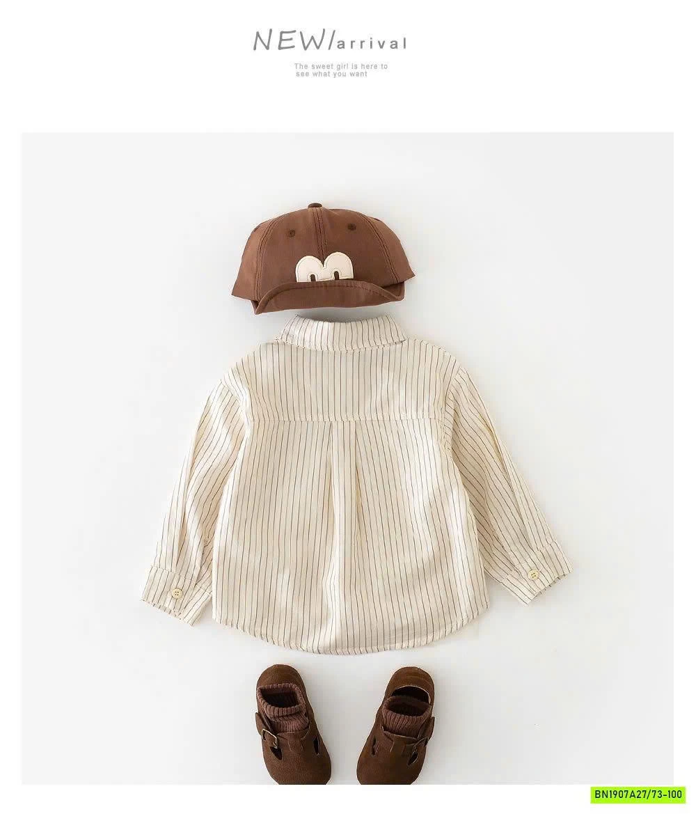 SET ÁO SƠ MI KẺ MIX QUẦN BO GẤU BT