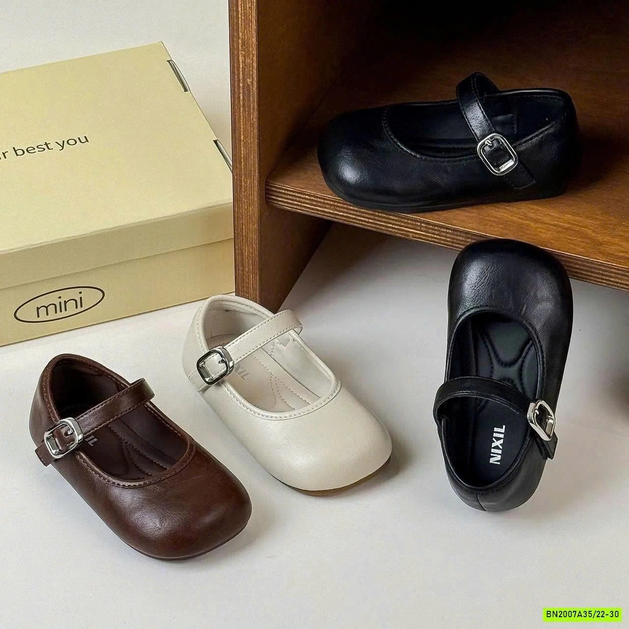 GIÀY BÚP BÊ PU TRƠN