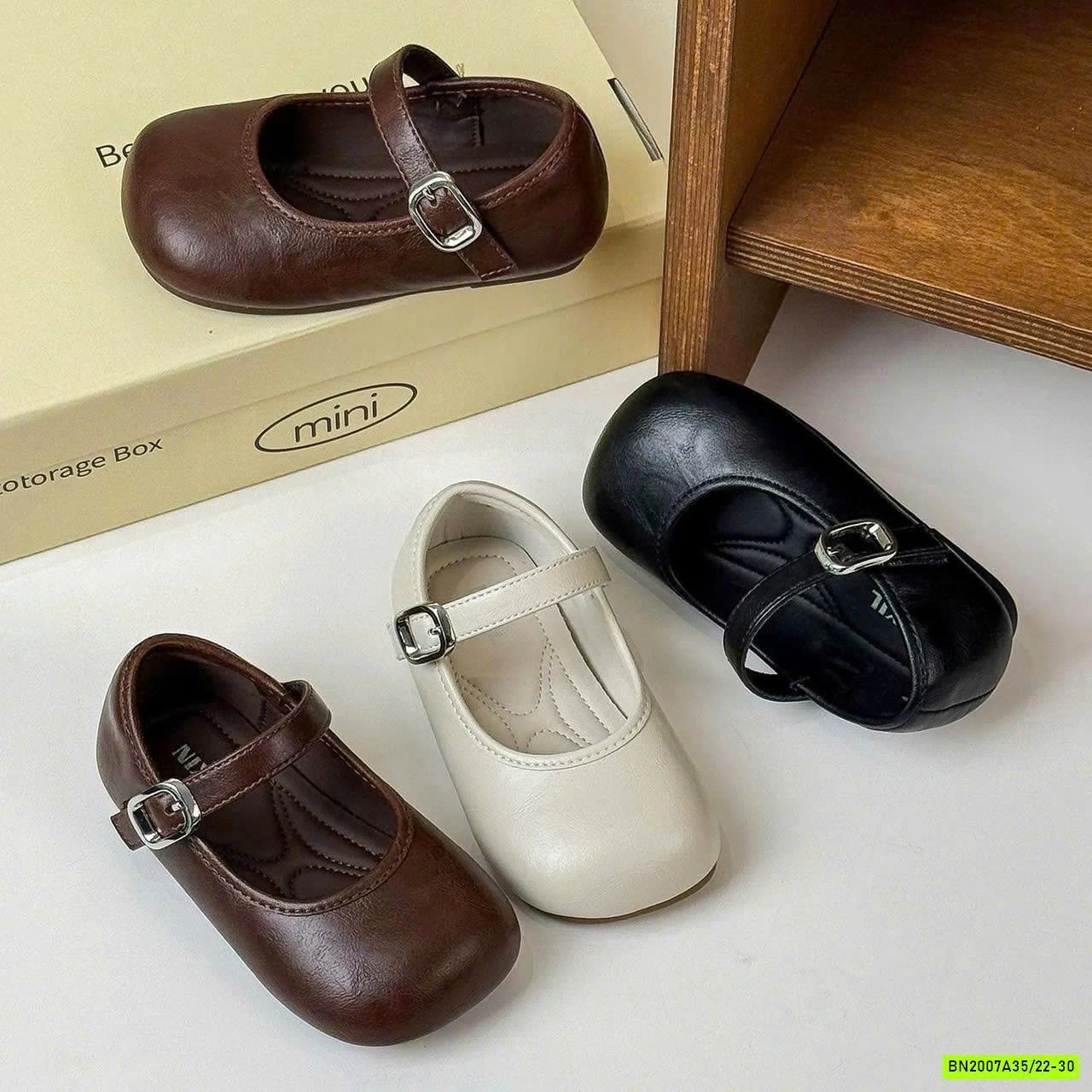 GIÀY BÚP BÊ PU TRƠN