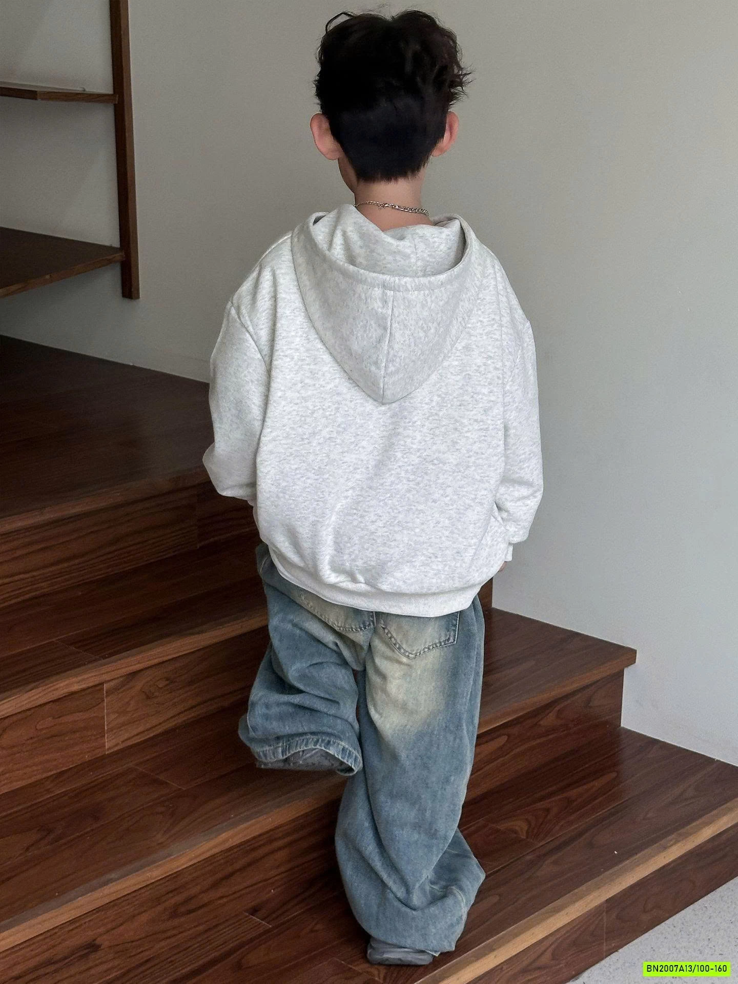 HOODIE GẤU XÁM MUỐI TIÊU