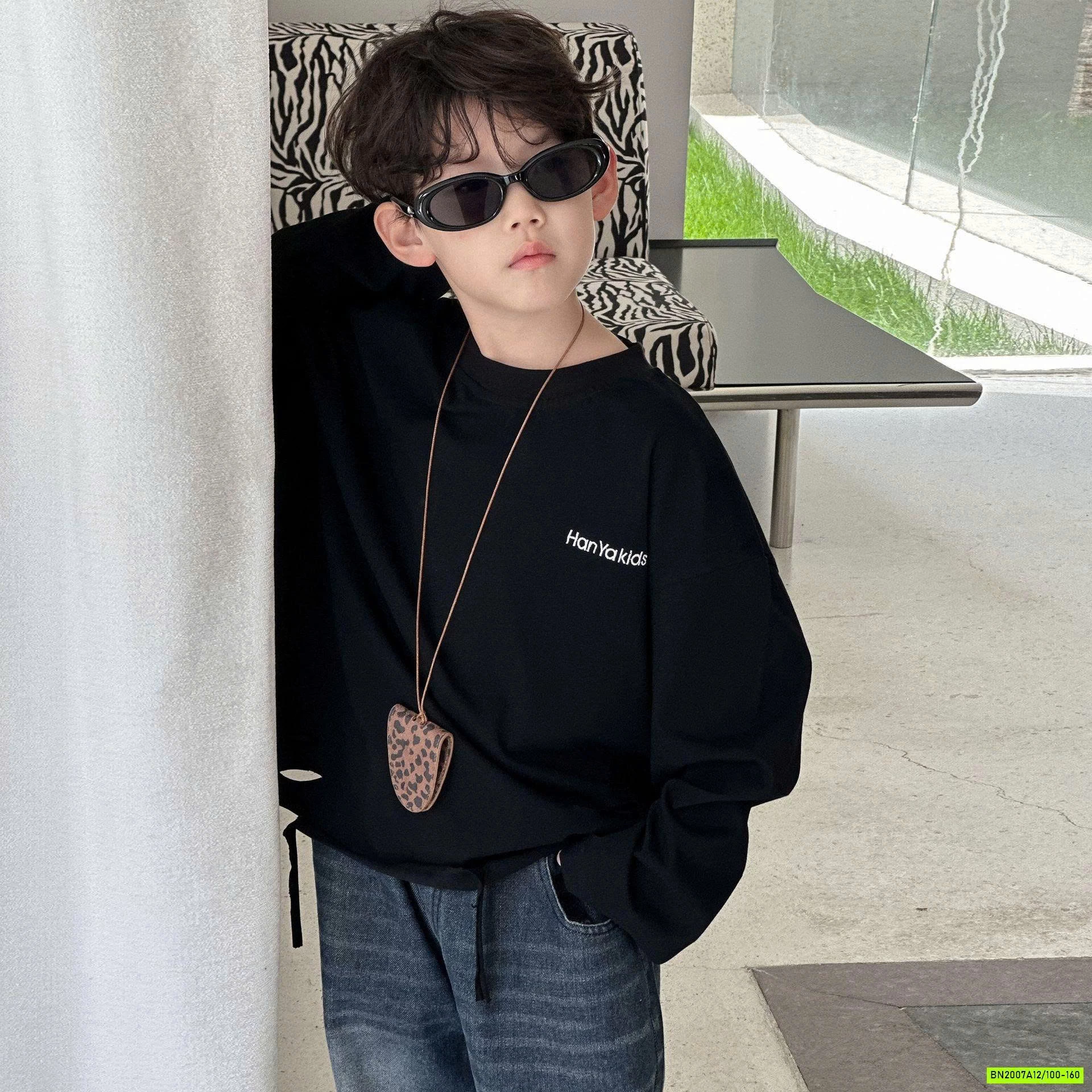 ÁO THUN TRƠN RÁCH GẤU DÀI TAY