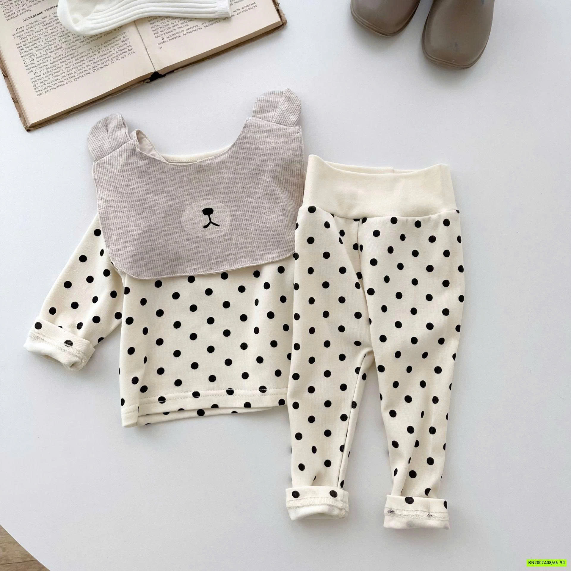 BỘ NỈ CHẤM BI 3 CHI TIẾT