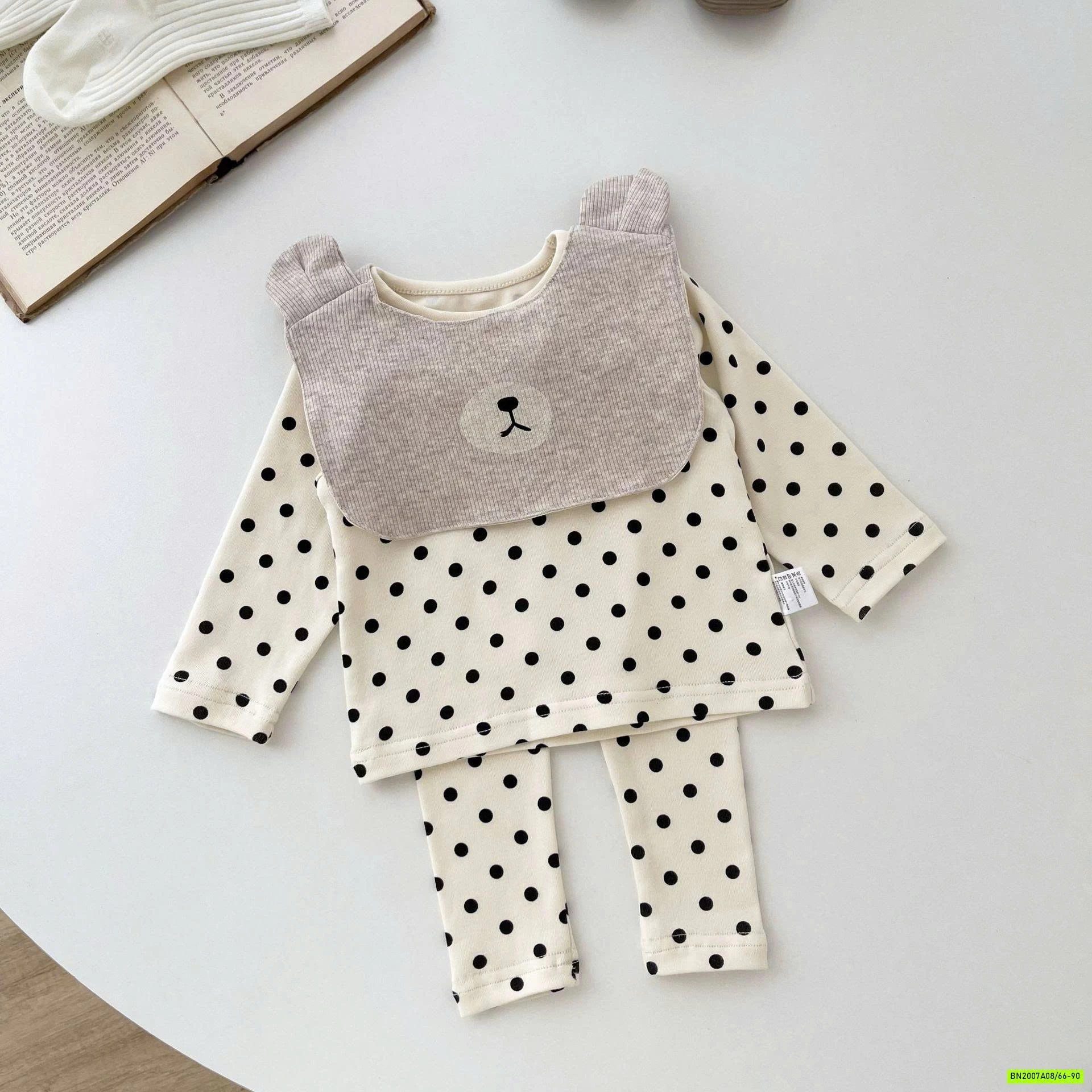 BỘ NỈ CHẤM BI 3 CHI TIẾT