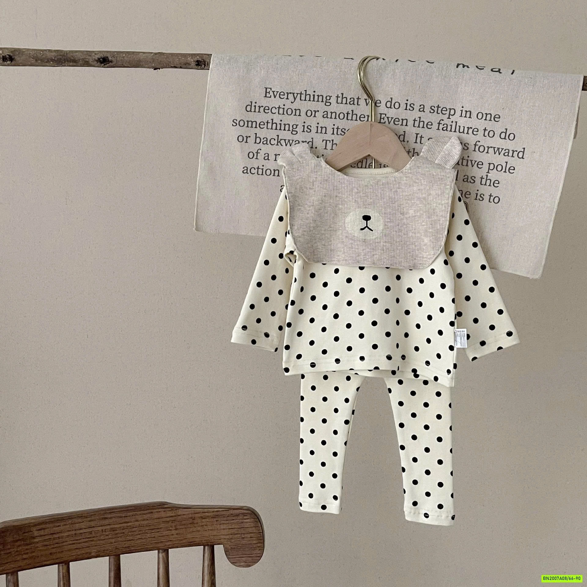 BỘ NỈ CHẤM BI 3 CHI TIẾT