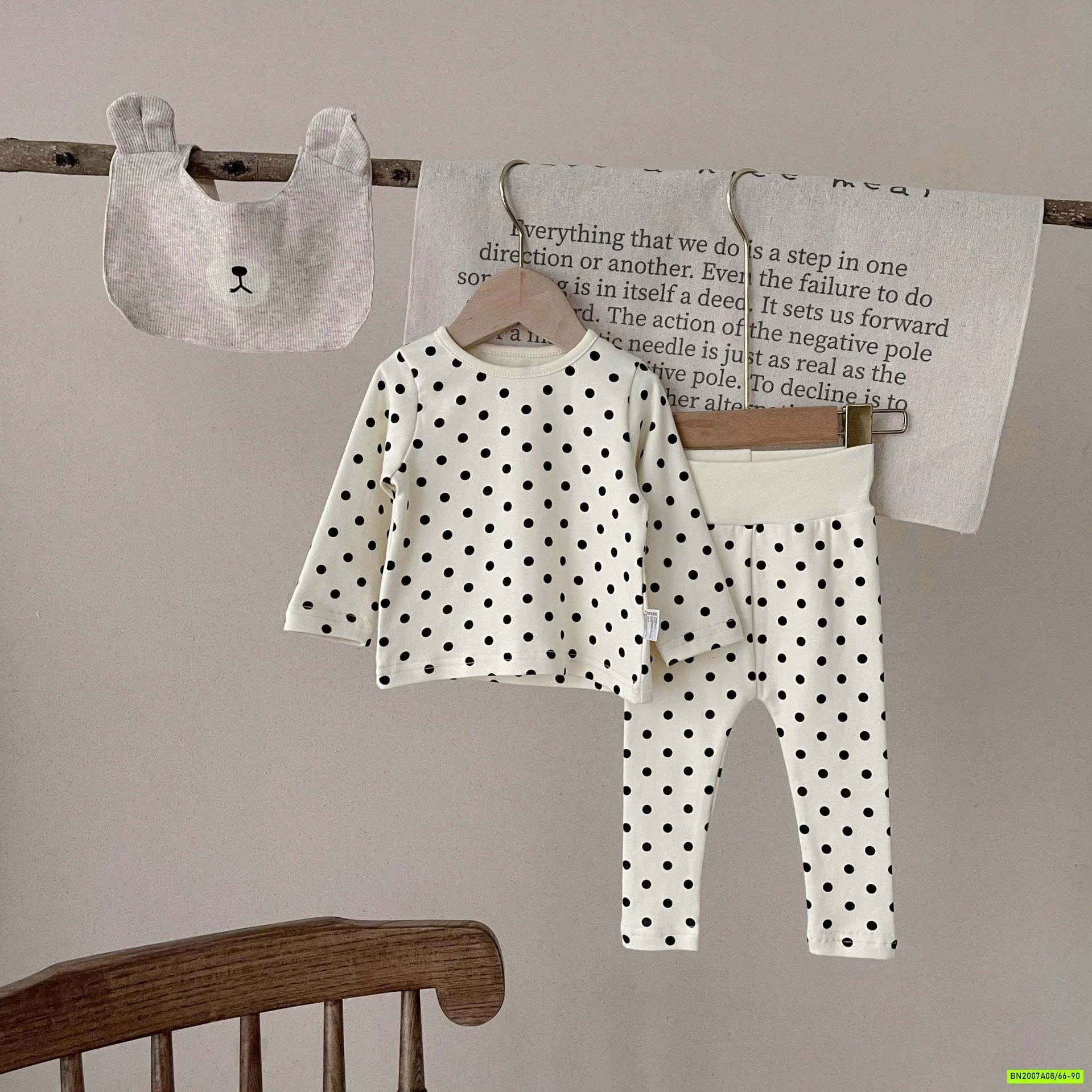 BỘ NỈ CHẤM BI 3 CHI TIẾT