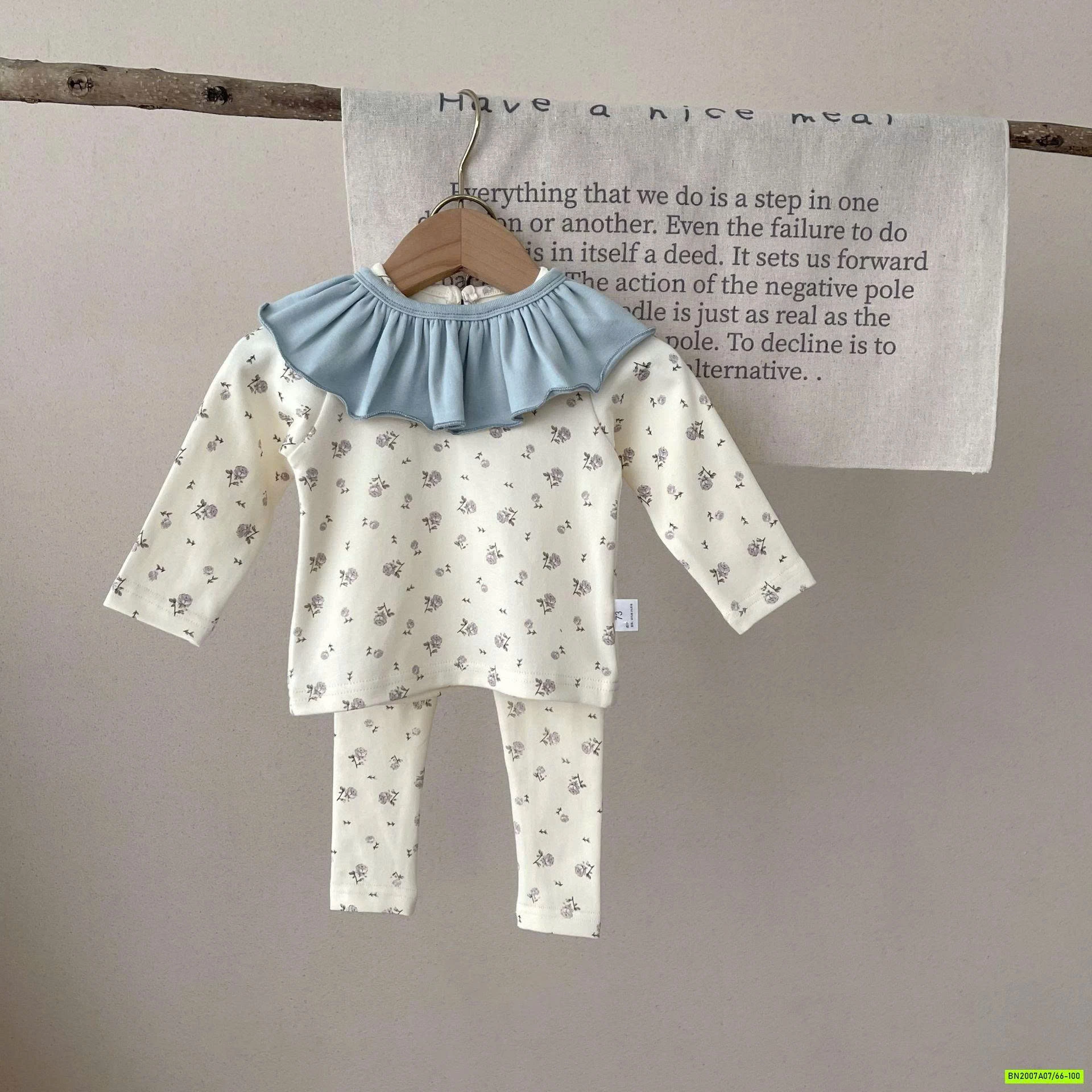 BỘ NỈ HOA NHÍ 3 CHI TIẾT