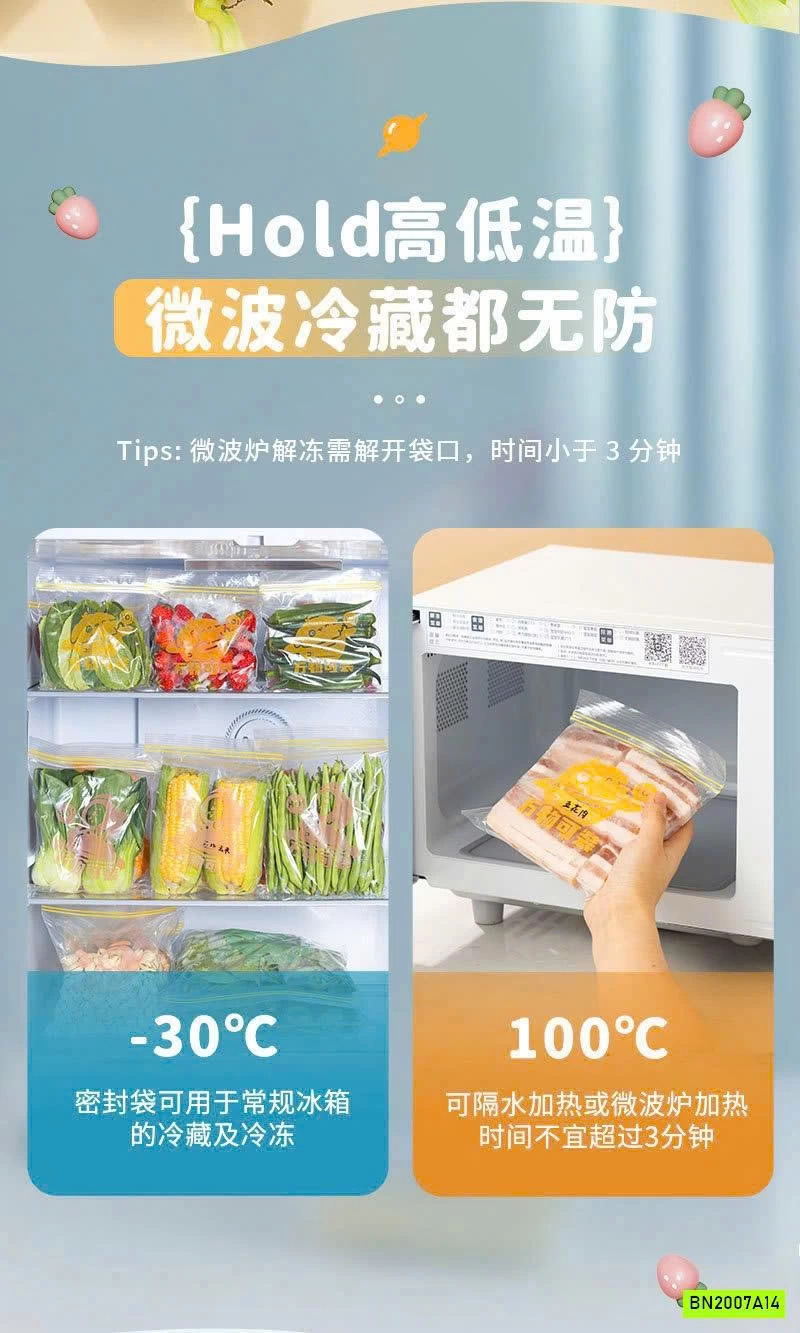 SÉT 3H TÚI ZIP TRỮ THỰC PHẨM