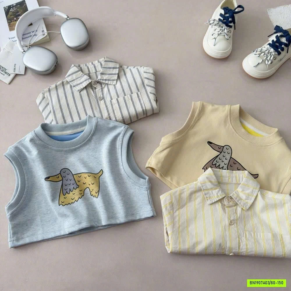 SÉT SƠ MI + GILE COTTON