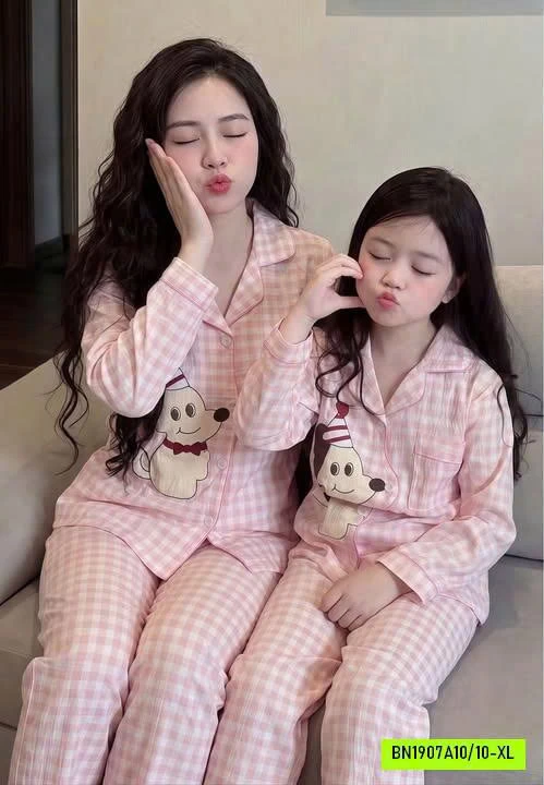 PIZAMA MẸ BÉ DỄ THƯƠNG