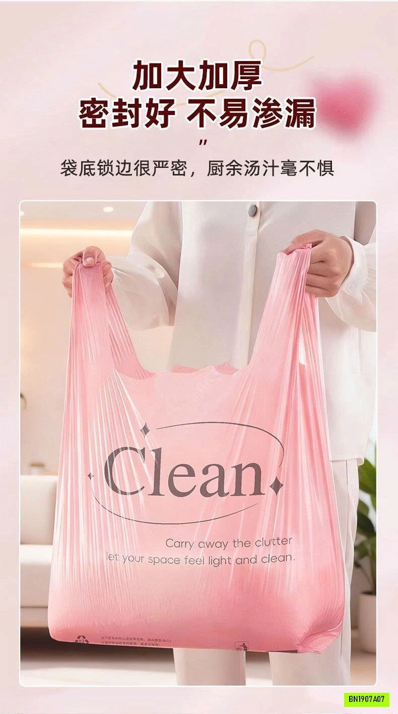 SÉT 100 TÚI ĐỰNG RÁC QUAI XÁCH