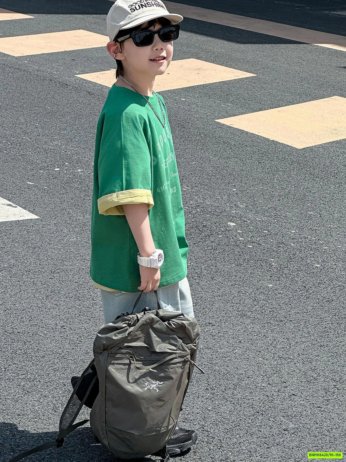 ÁO THUN XANH IN CHỮ