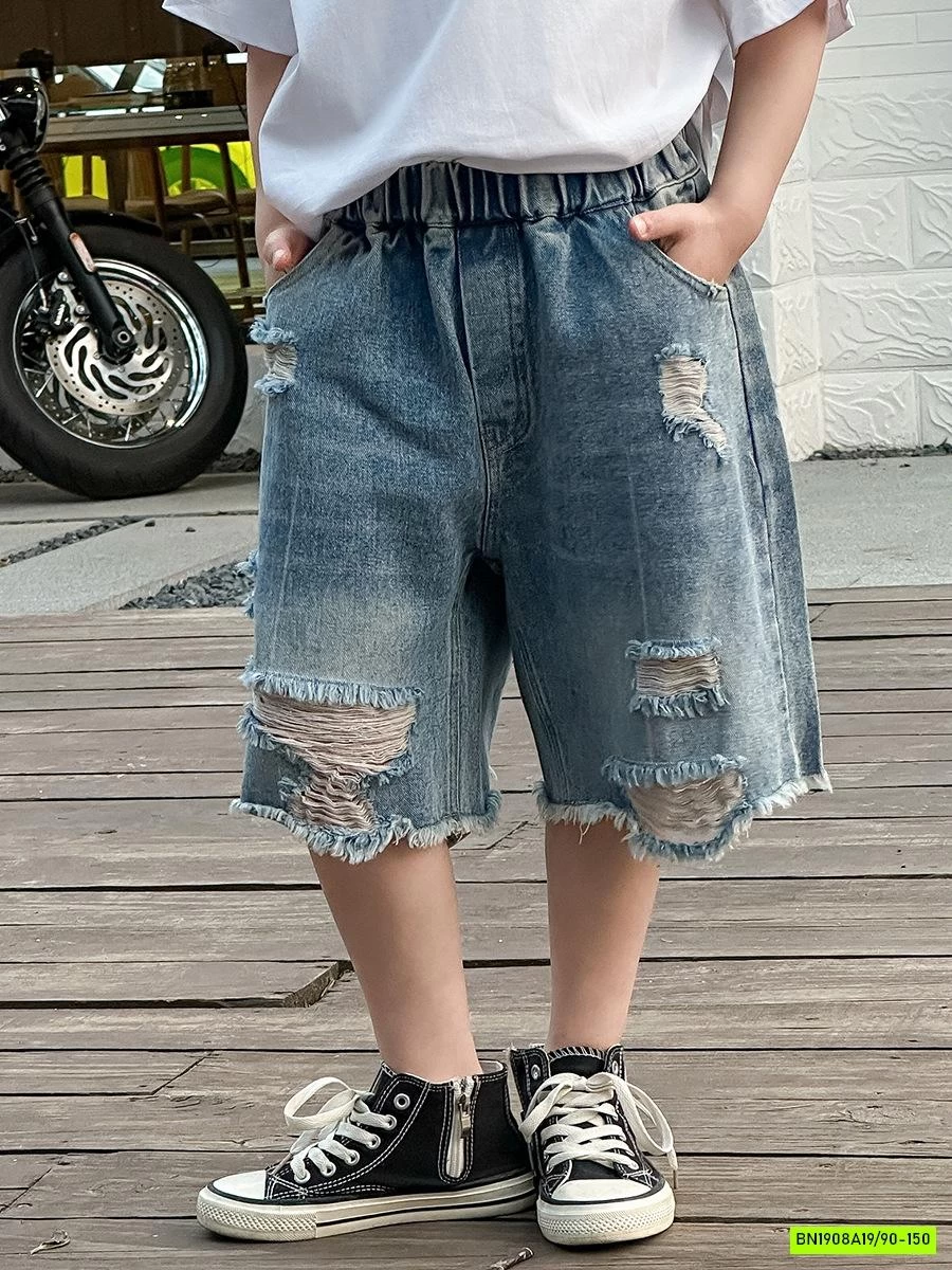 SHORT JEANS RÁCH CÁ TÍNH