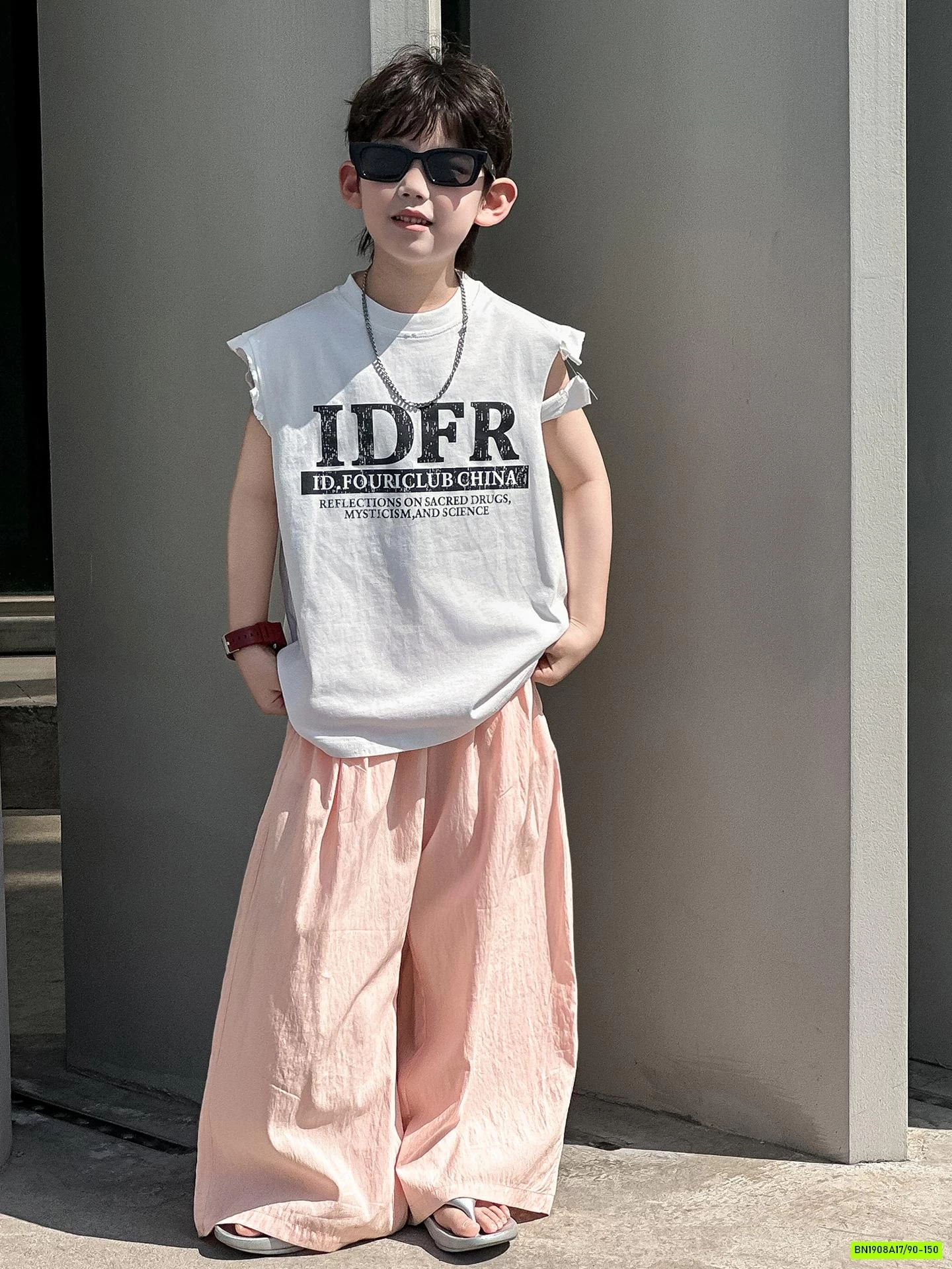 TANKTOP RÁCH MIX QUẦN SUÔNG HỒNG