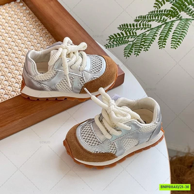 GIÀY LƯỚI THỂ THAO PHỐI DA LỘN