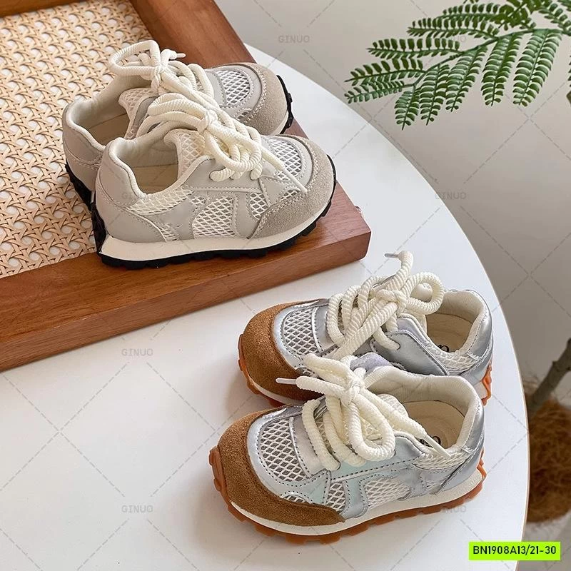 GIÀY LƯỚI THỂ THAO PHỐI DA LỘN