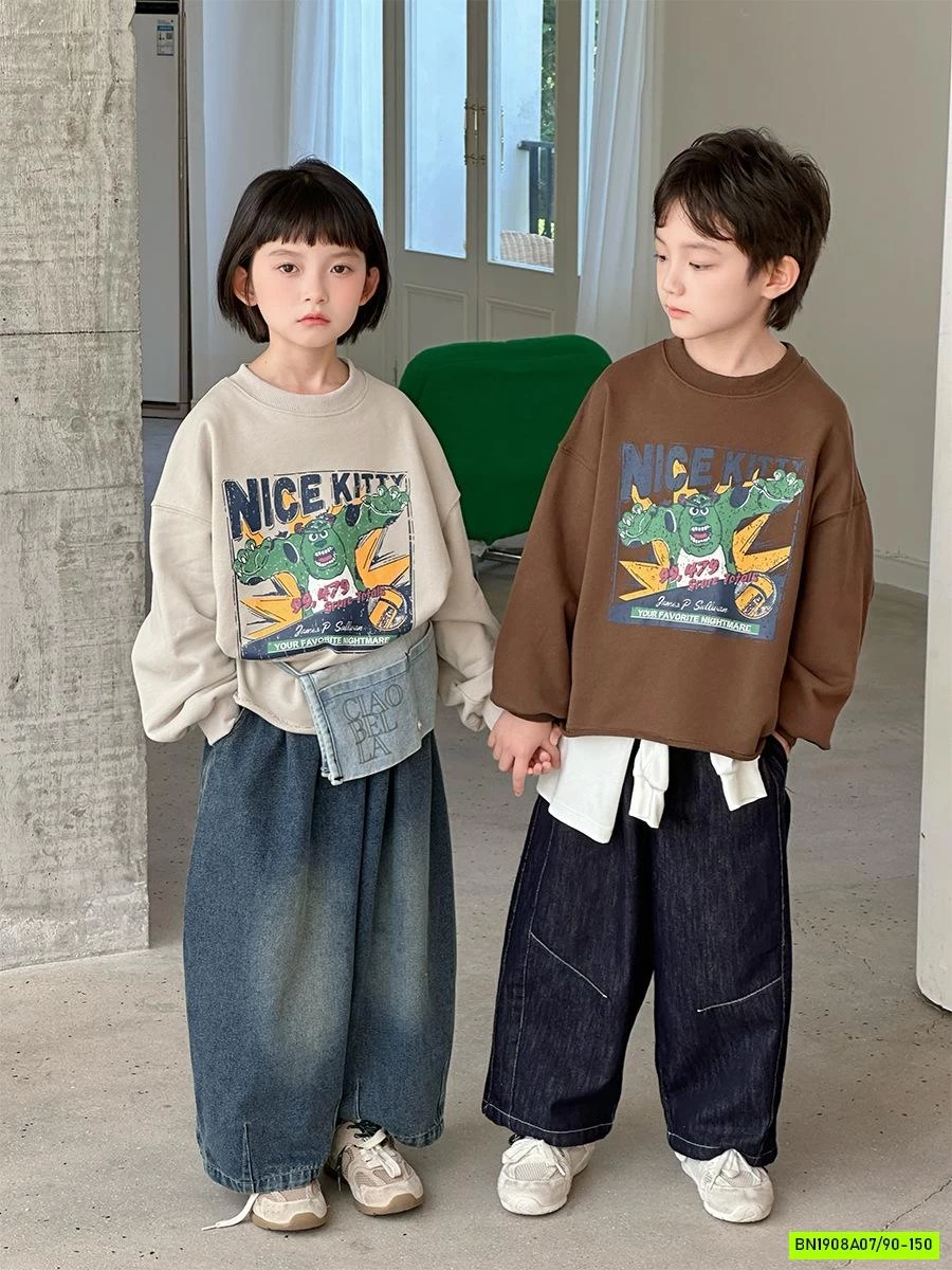 ÁO NỈ HOẠT HÌNH VINTAGE