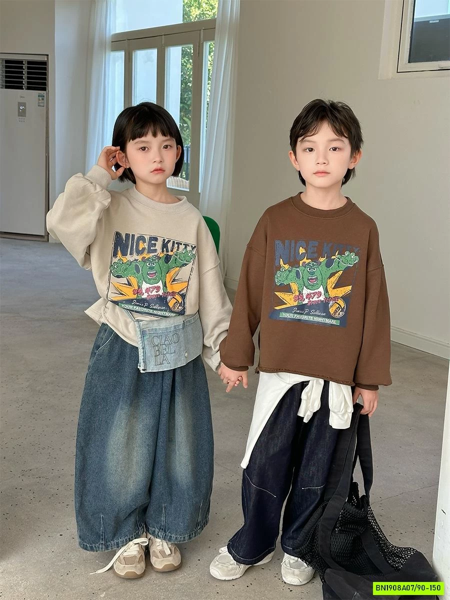 ÁO NỈ HOẠT HÌNH VINTAGE