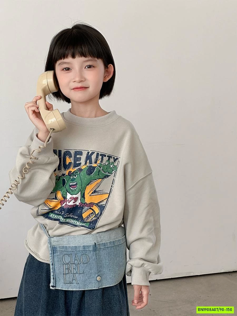 ÁO NỈ HOẠT HÌNH VINTAGE