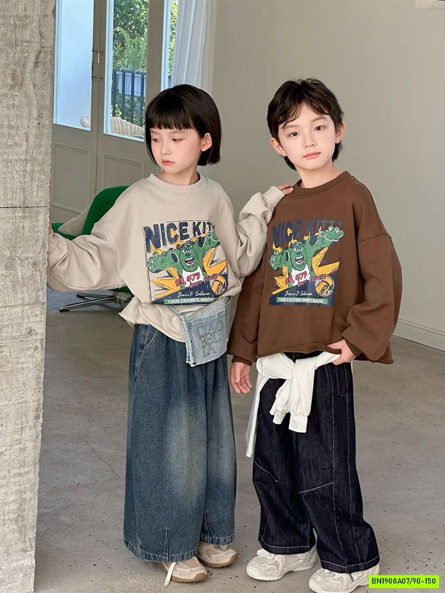 ÁO NỈ HOẠT HÌNH VINTAGE